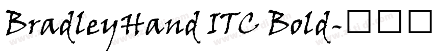BradleyHand ITC Bold字体转换 BradleyHand ITC Bold字体转换